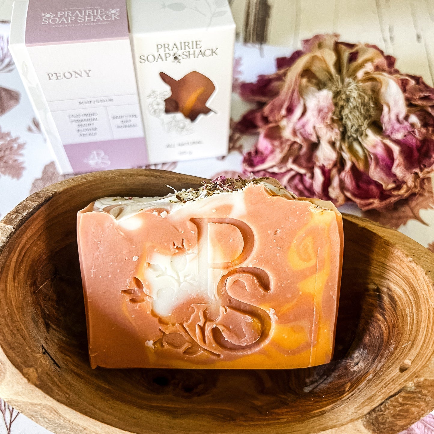 Peony Soap with Geranium, Bergamot & Orange