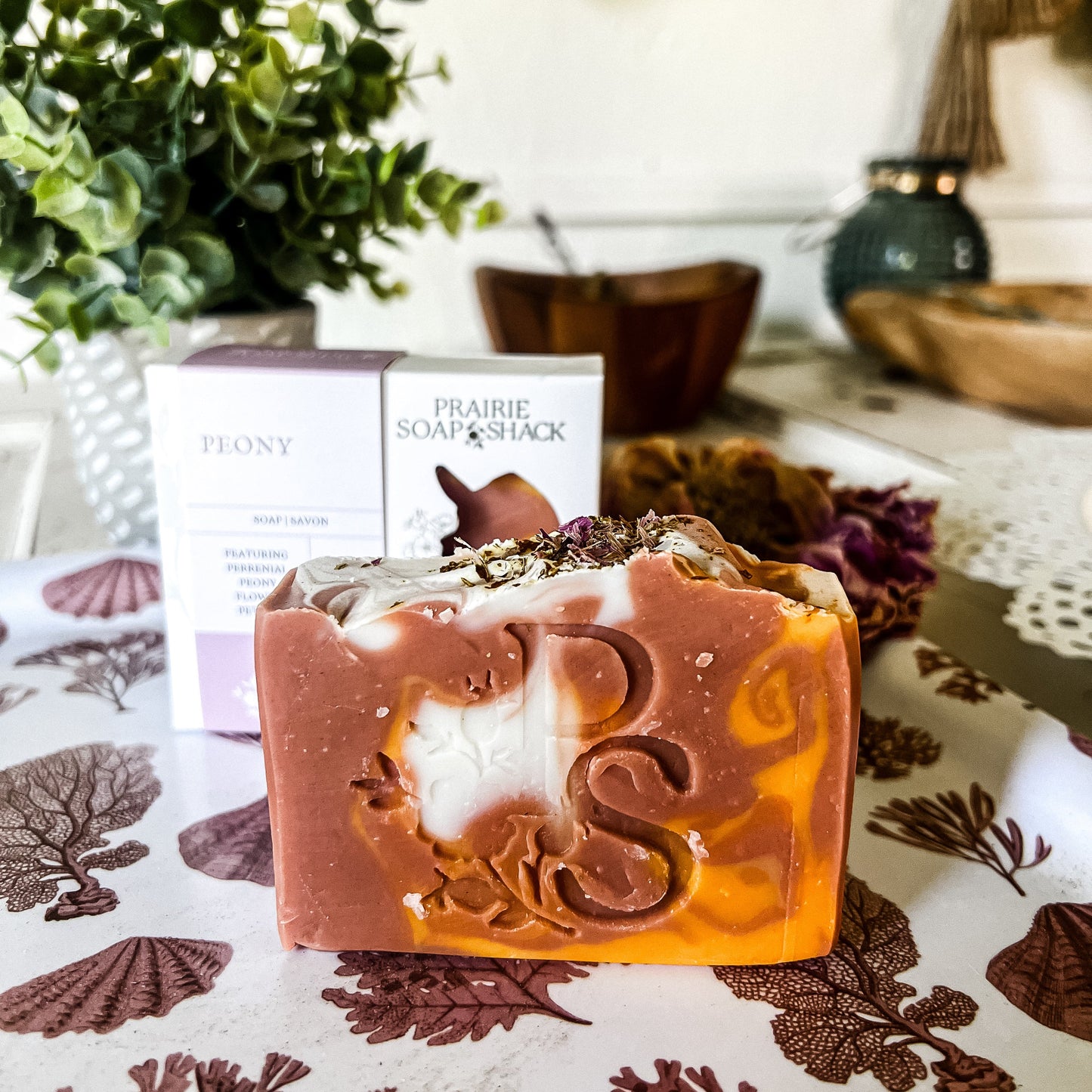 Peony Soap with Geranium, Bergamot & Orange