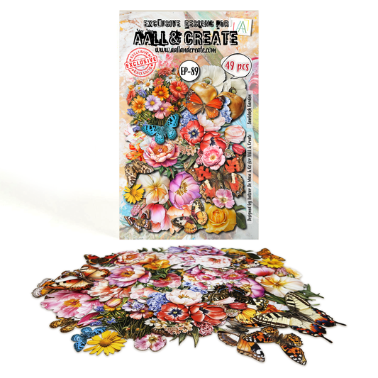 AALL and Create - A6 Ephemera Die-Cuts - Sunblush Garden