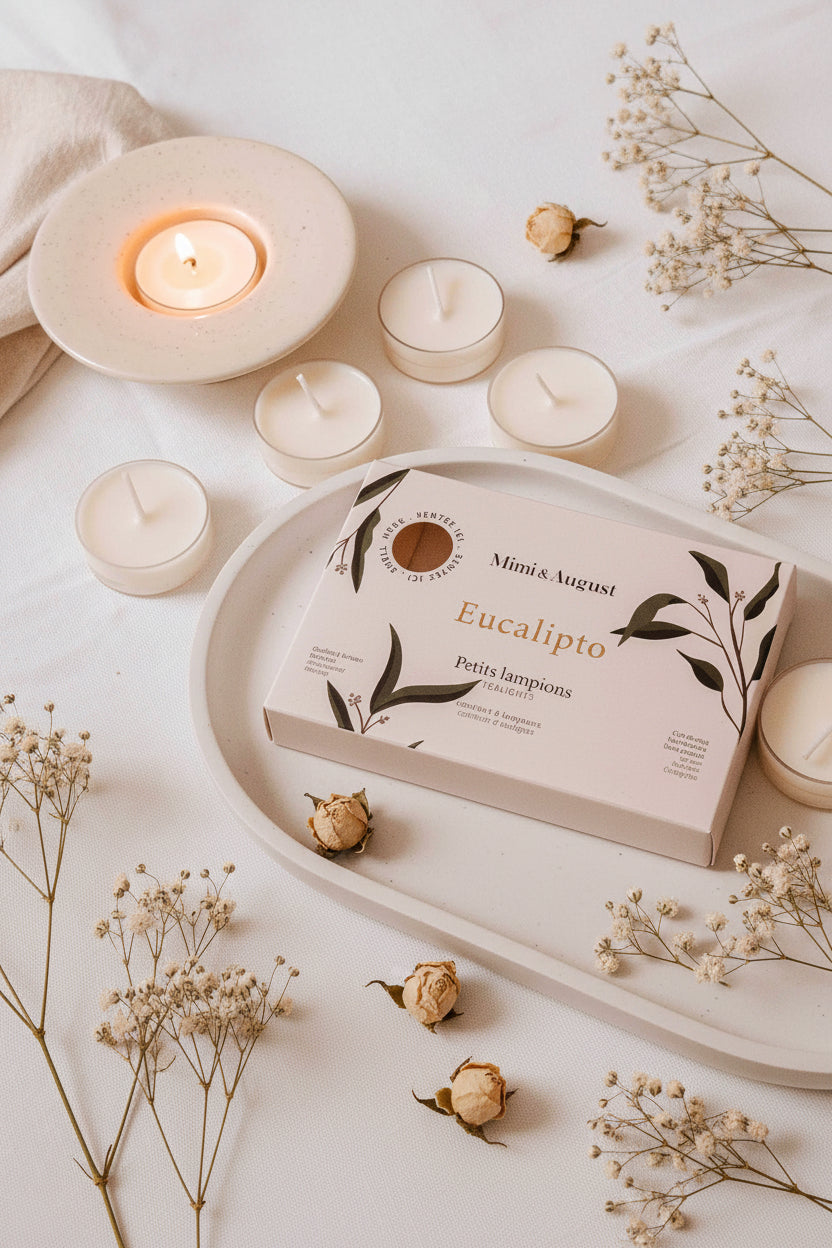 Eucalipto Tealight Candle Set