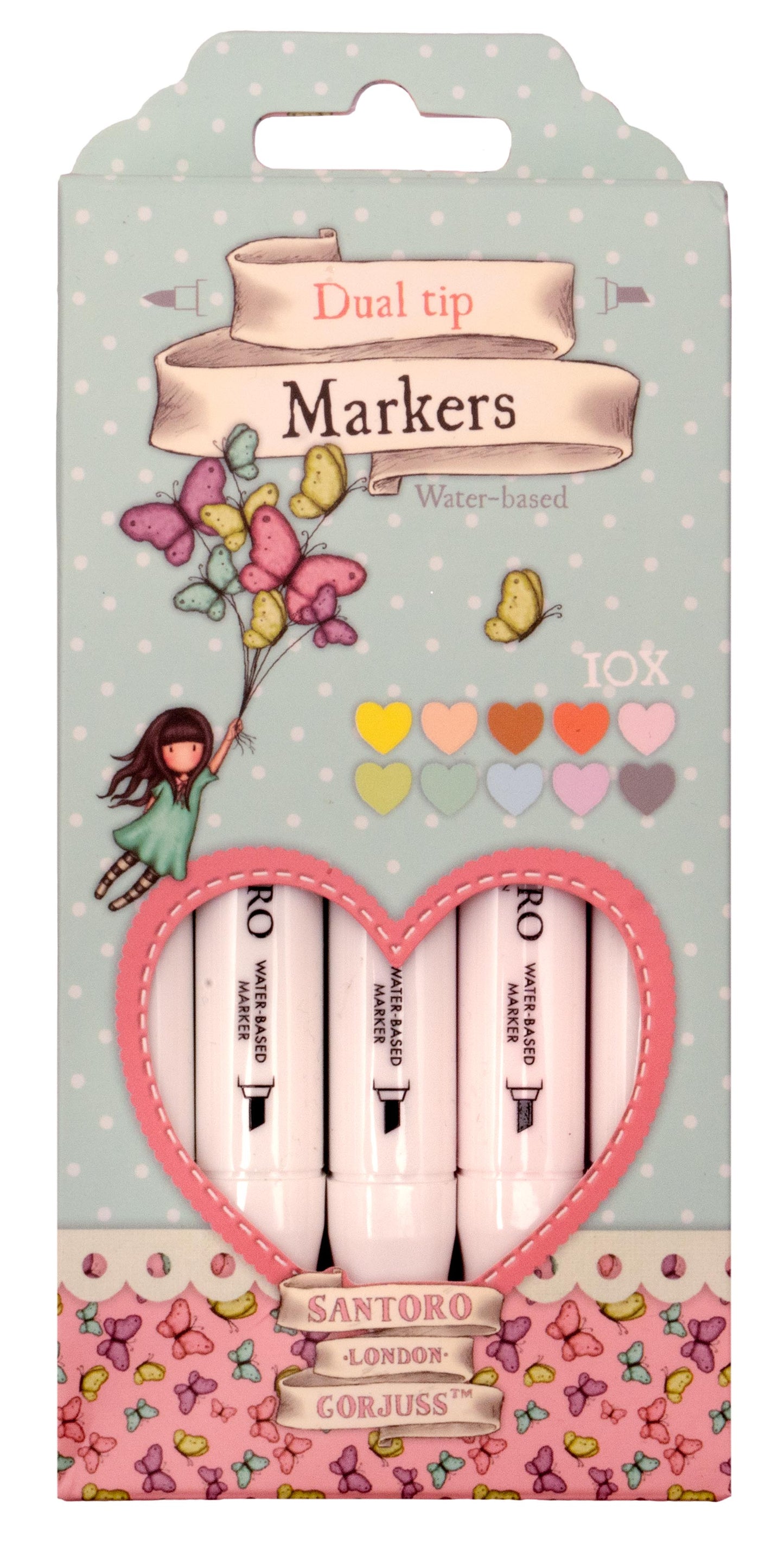 Santoro London | Gorjuss | Markers Pastels  Essentials 10 PC