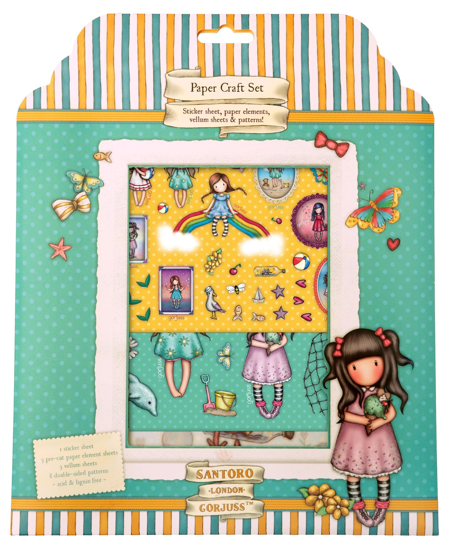 Santoro London | Gorjuss | Stickers & Vellum Essentials 15 Sheets