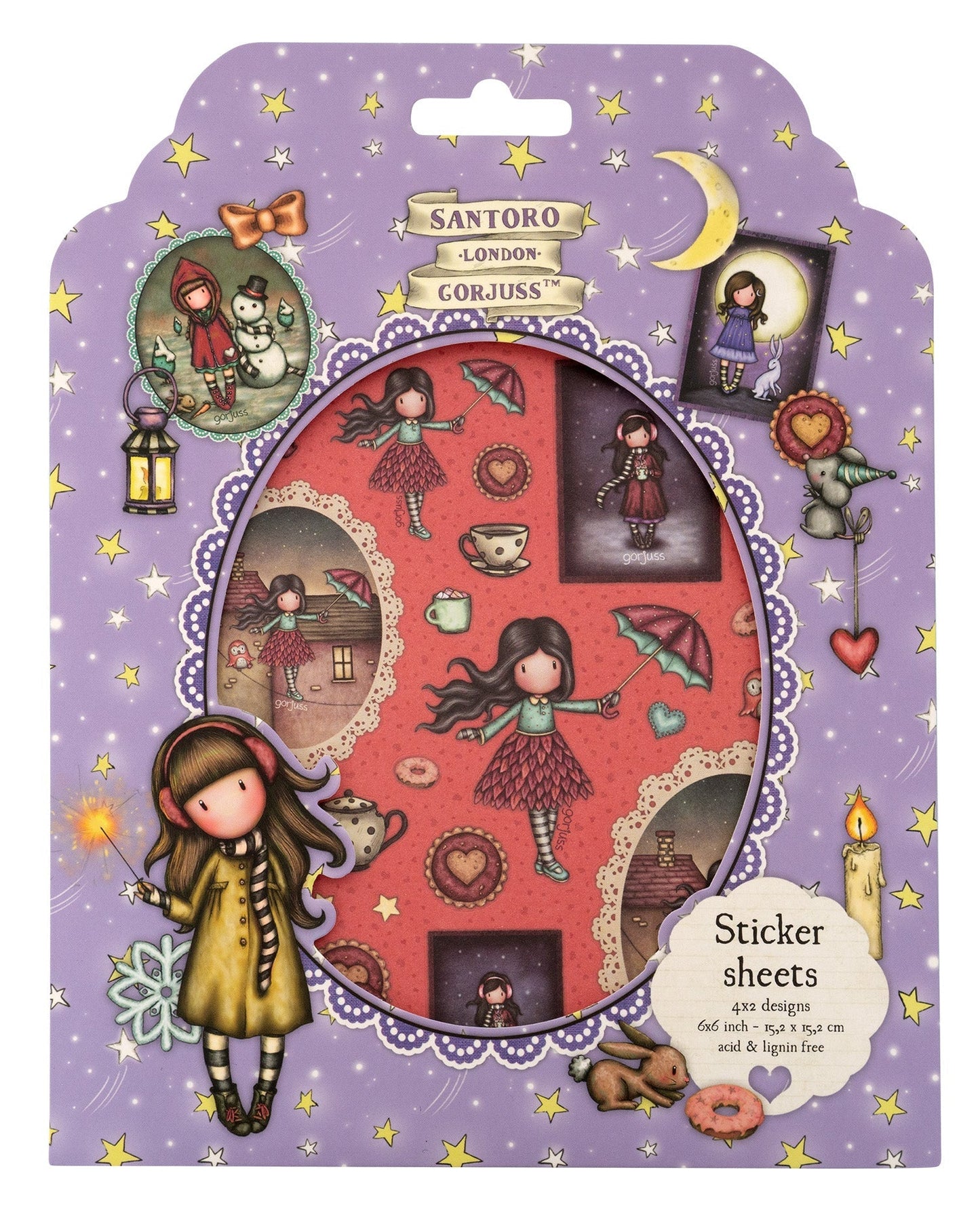Santoro London| Gorjuss | Essential Sticker Set |