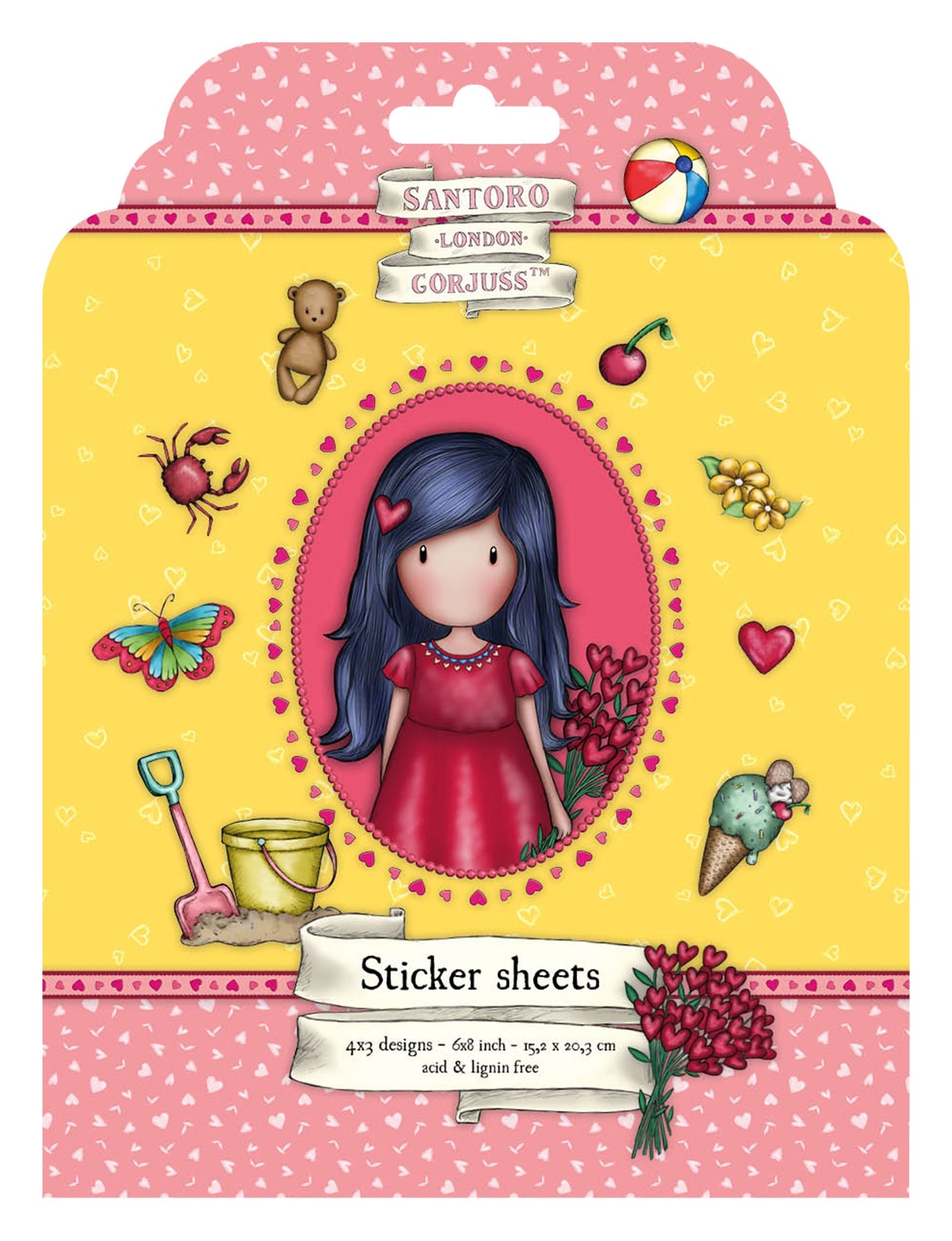 Santoro London| Gorjuss | Essentials Stickers 12 pc