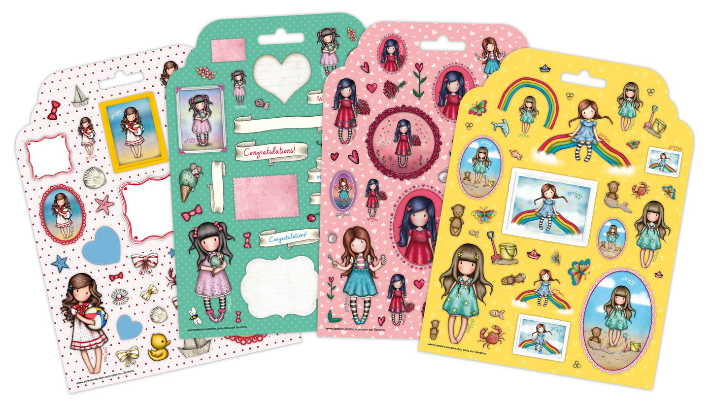 Santoro London| Gorjuss | Essentials Stickers 12 pc