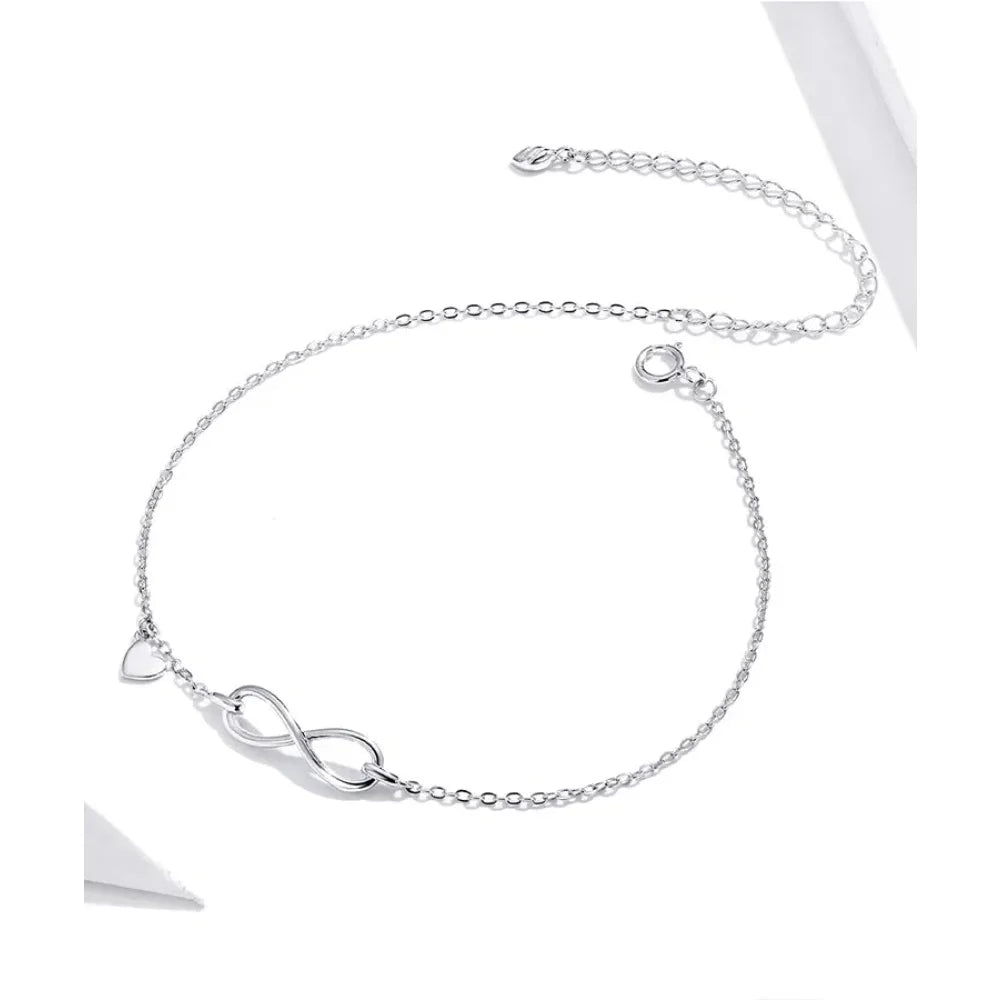 The Endless Summer 925 Sterling Silver Infinity Anklet