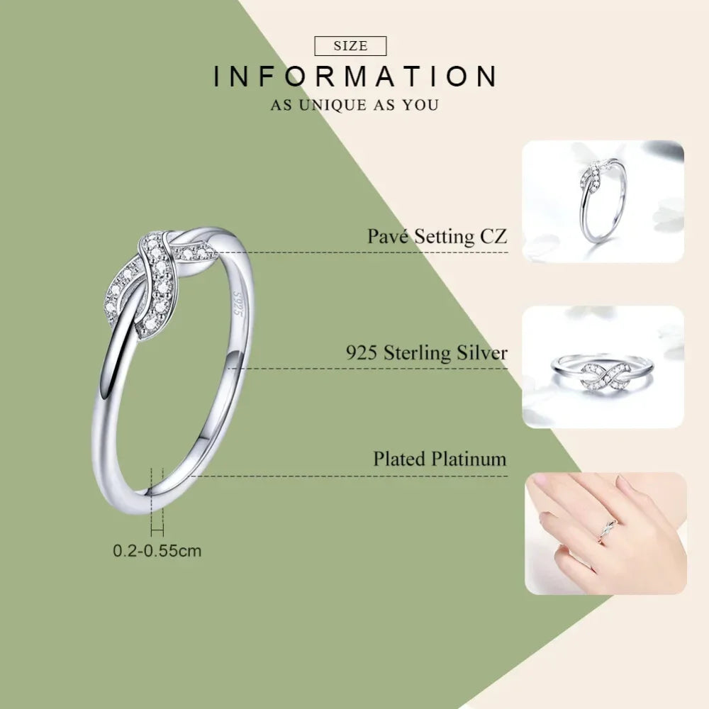 Sterling Silver Infinity Ring (Forever Bound)