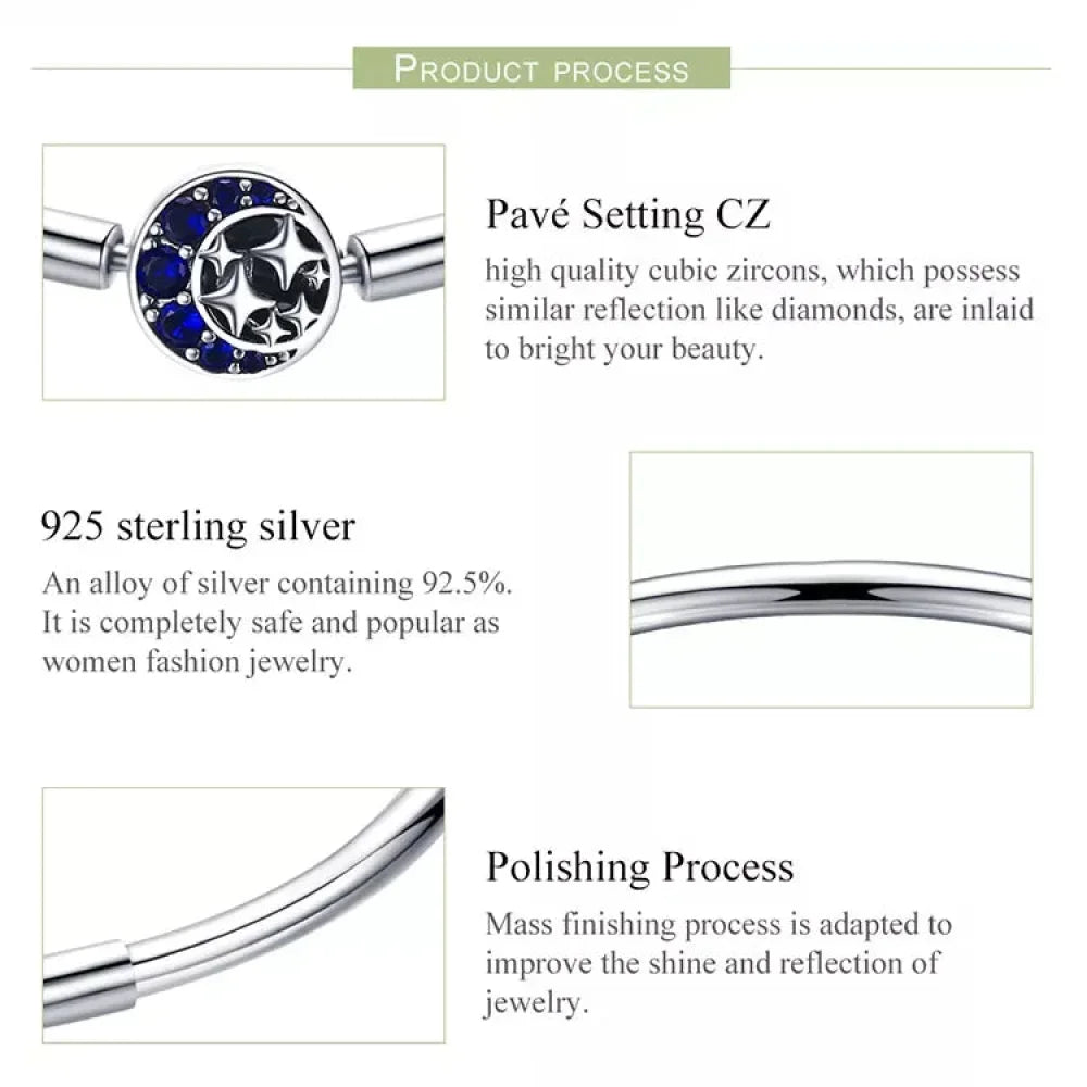 Sterling Silver Snake Chain Bangle Bracelet with CZ Pavé