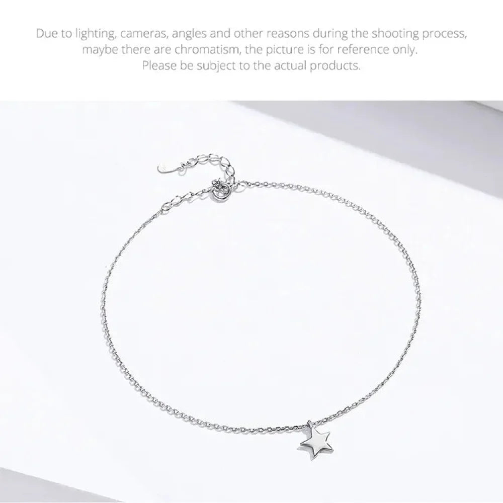 The Celestial 925 Sterling Silver Star Anklet