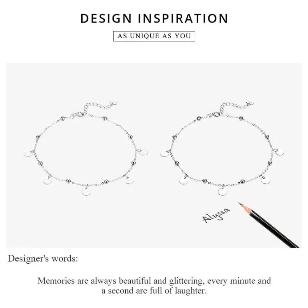 The Modern Geometric 925 Sterling Silver Anklet