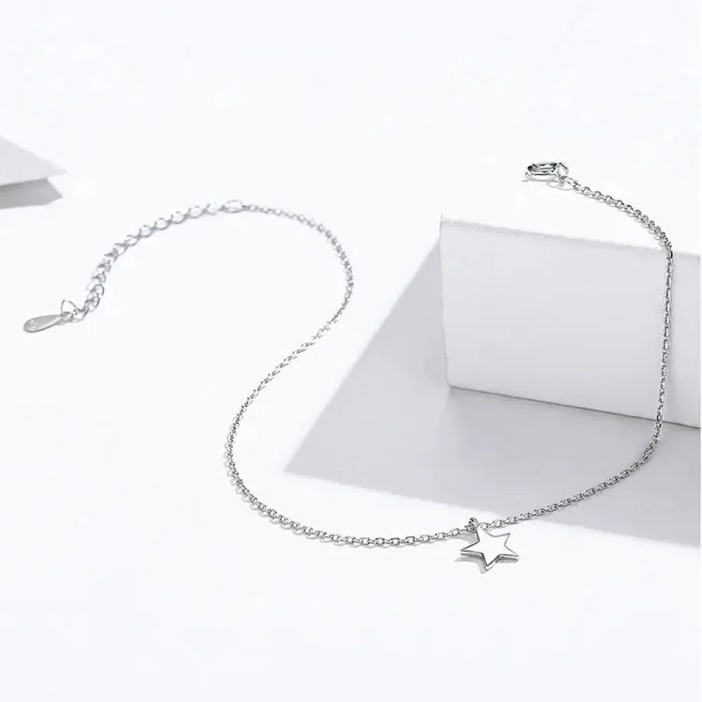 The Celestial 925 Sterling Silver Star Anklet