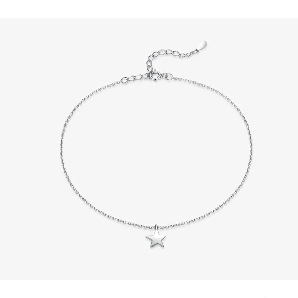 The Celestial 925 Sterling Silver Star Anklet