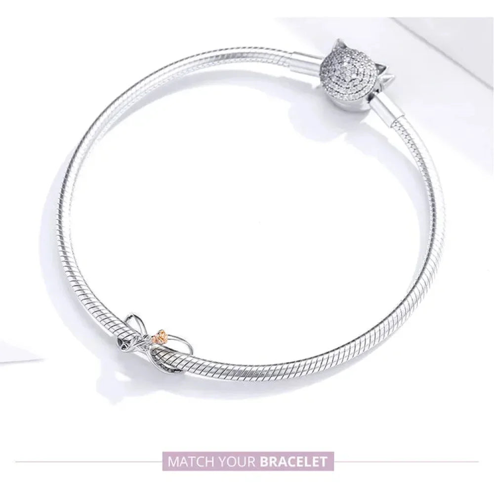 925 Sterling Silver Clear 5A Crystal Collection Family Heart X-Shape Charm Beads for Charm Bracelet & Necklace Pendant