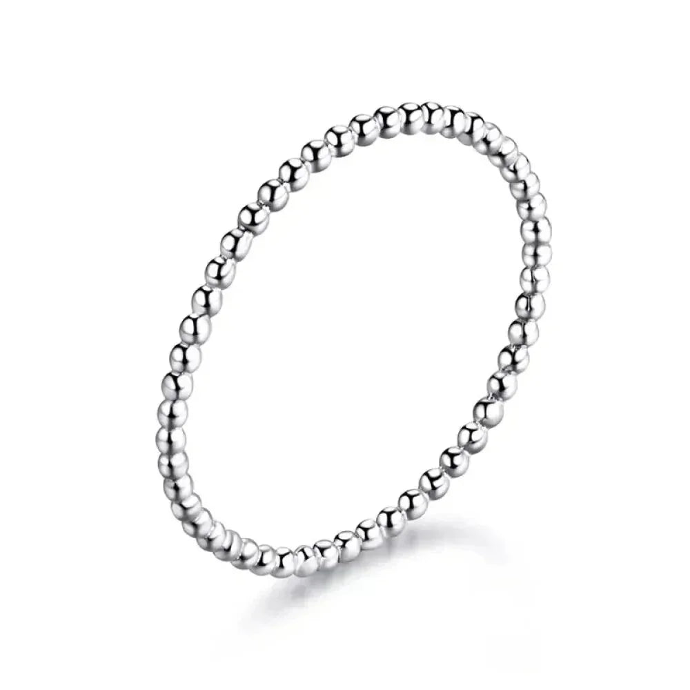 925 Sterling Silver Braided Texture Twisted Eternity Band Stackable Rings - Fine Jewelry