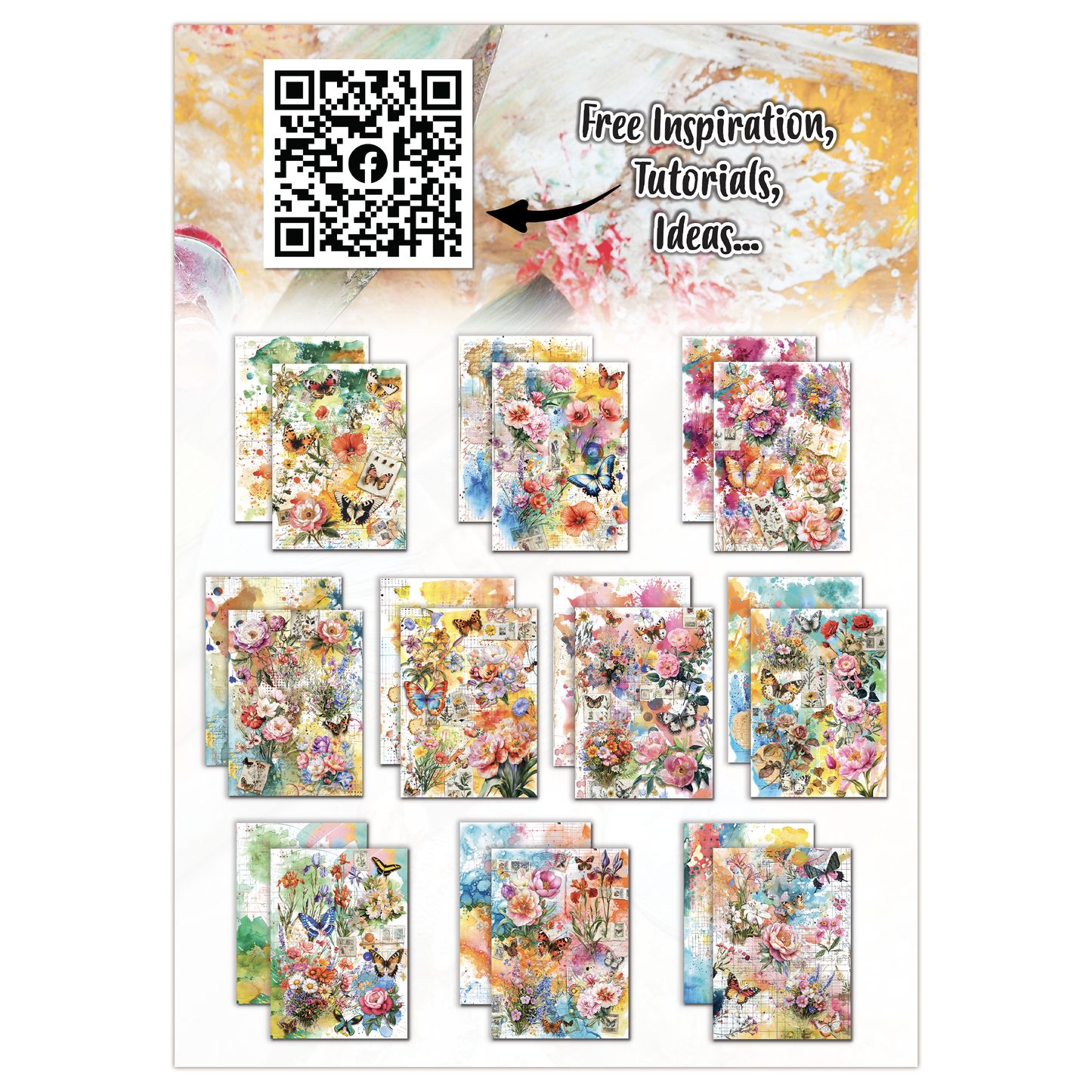 AALL and Create - A4 Design Paper - Dandelion Haze