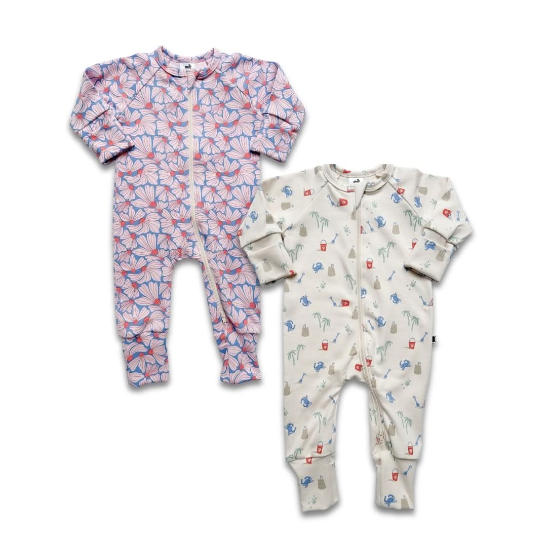 Bamboo Baby Zipper Footed Onesie | Digging It