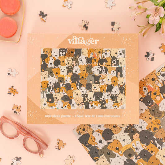 Rescue Dogs | 1000-Piece Puzzle for Adults | Designed in Canada by Rachel Lyon