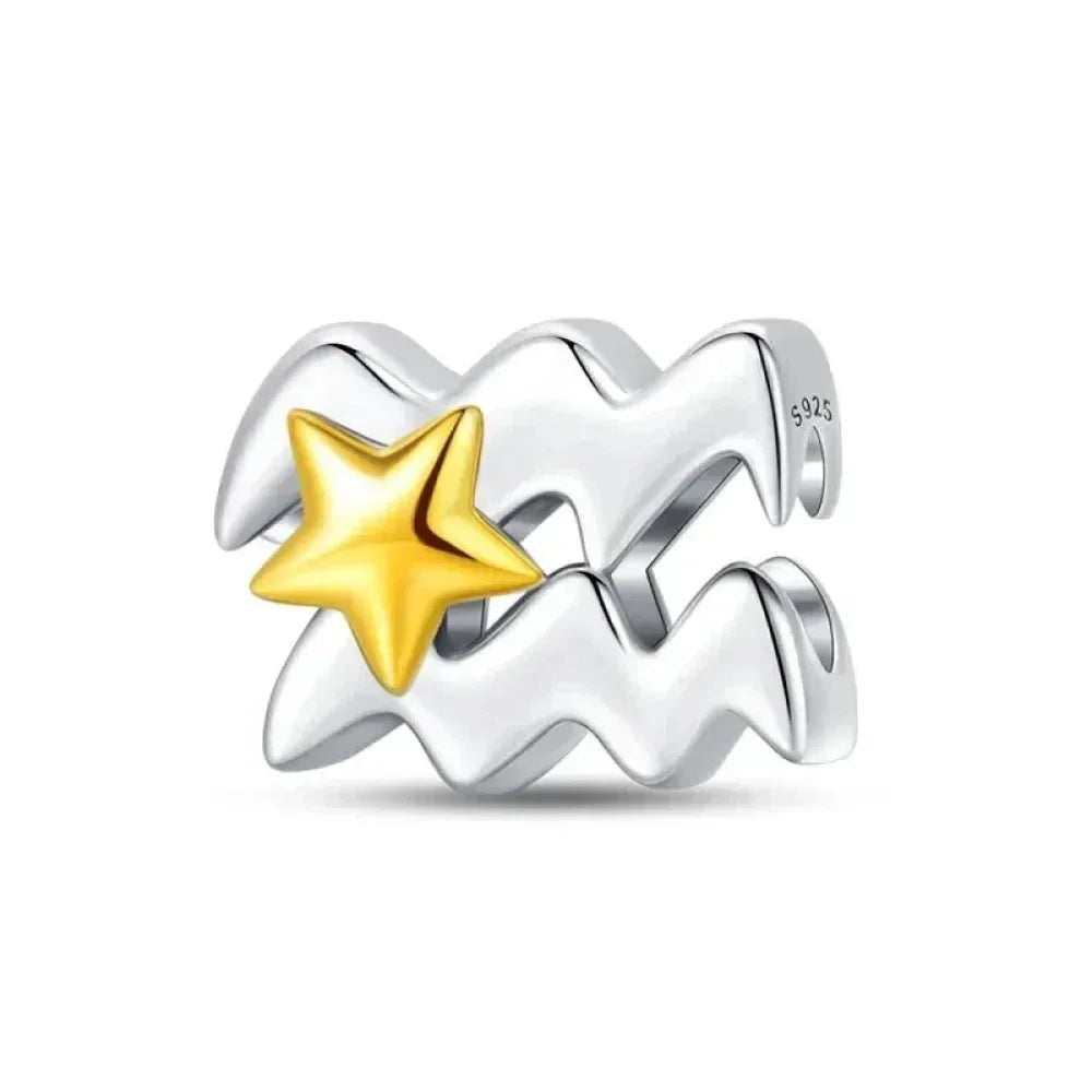 Delicate 925 Silver Zodiac Charm: Personalize Your Bracelet With Your Constellation