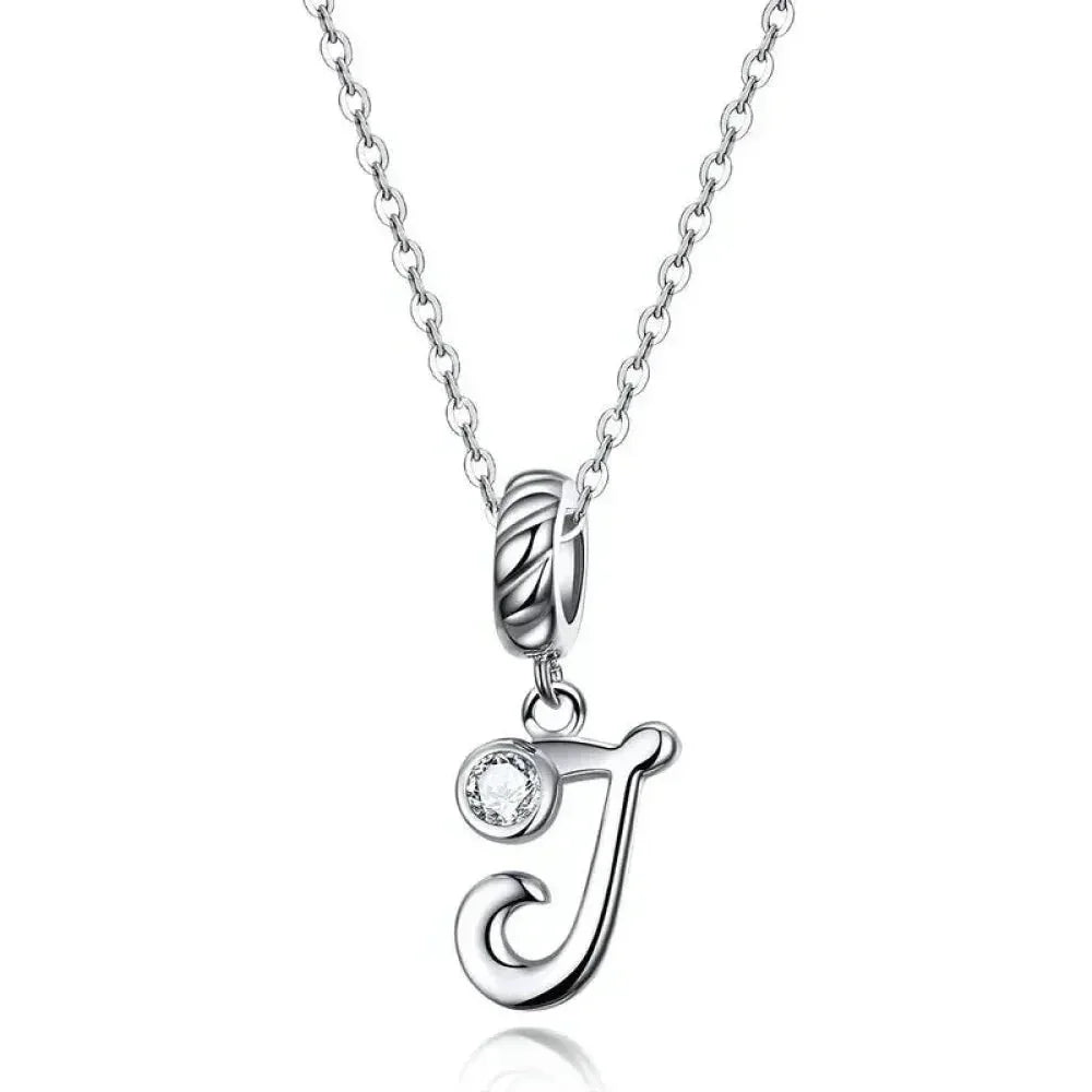 Classic 925 Sterling Silver Initial Necklace