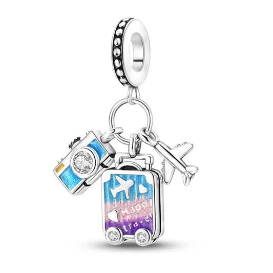 Purple Paradise Sterling Silver Charm