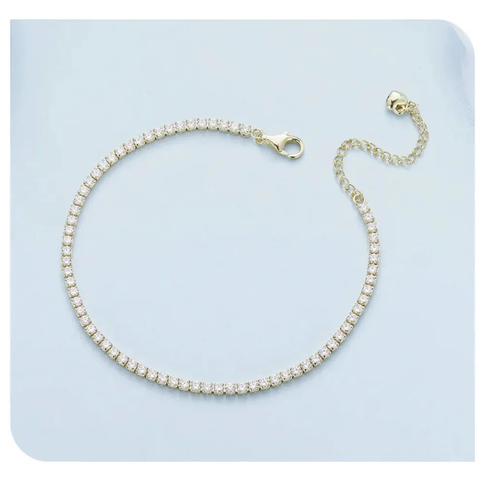 925 Sterling Silver CZ Tennis Bracelet