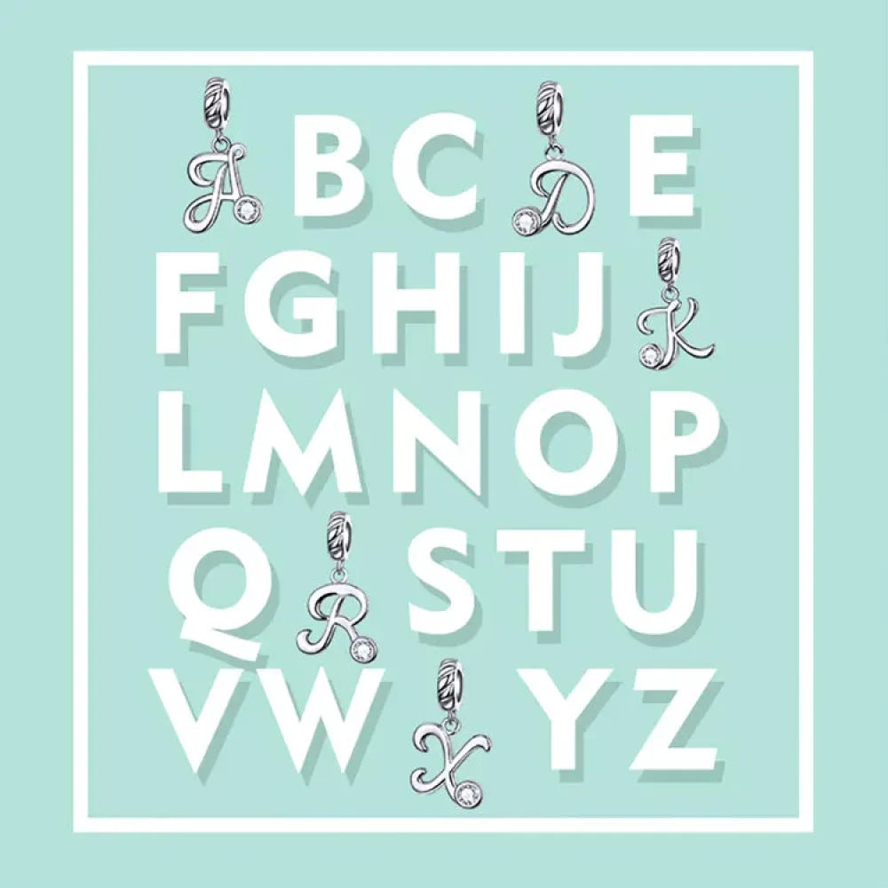 Classic 925 Sterling Silver Initial Necklace