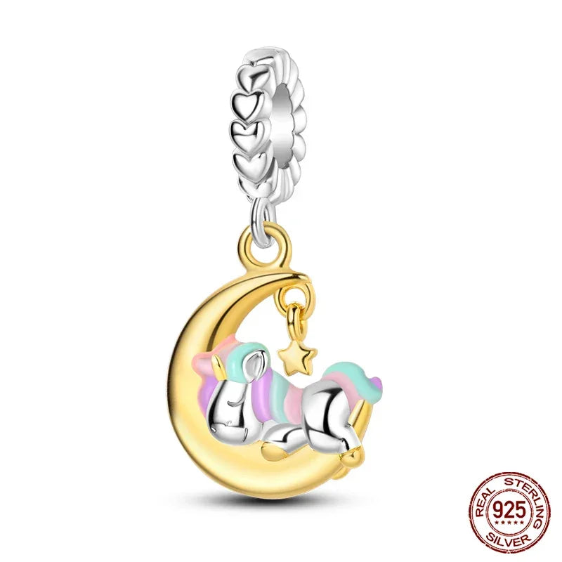Dreamy Unicorn Sterling Silver Charm