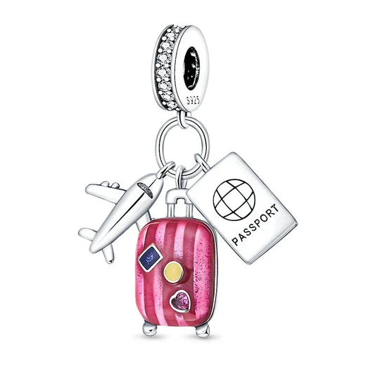 Lavender Dreams Sterling Silver Travel Charm