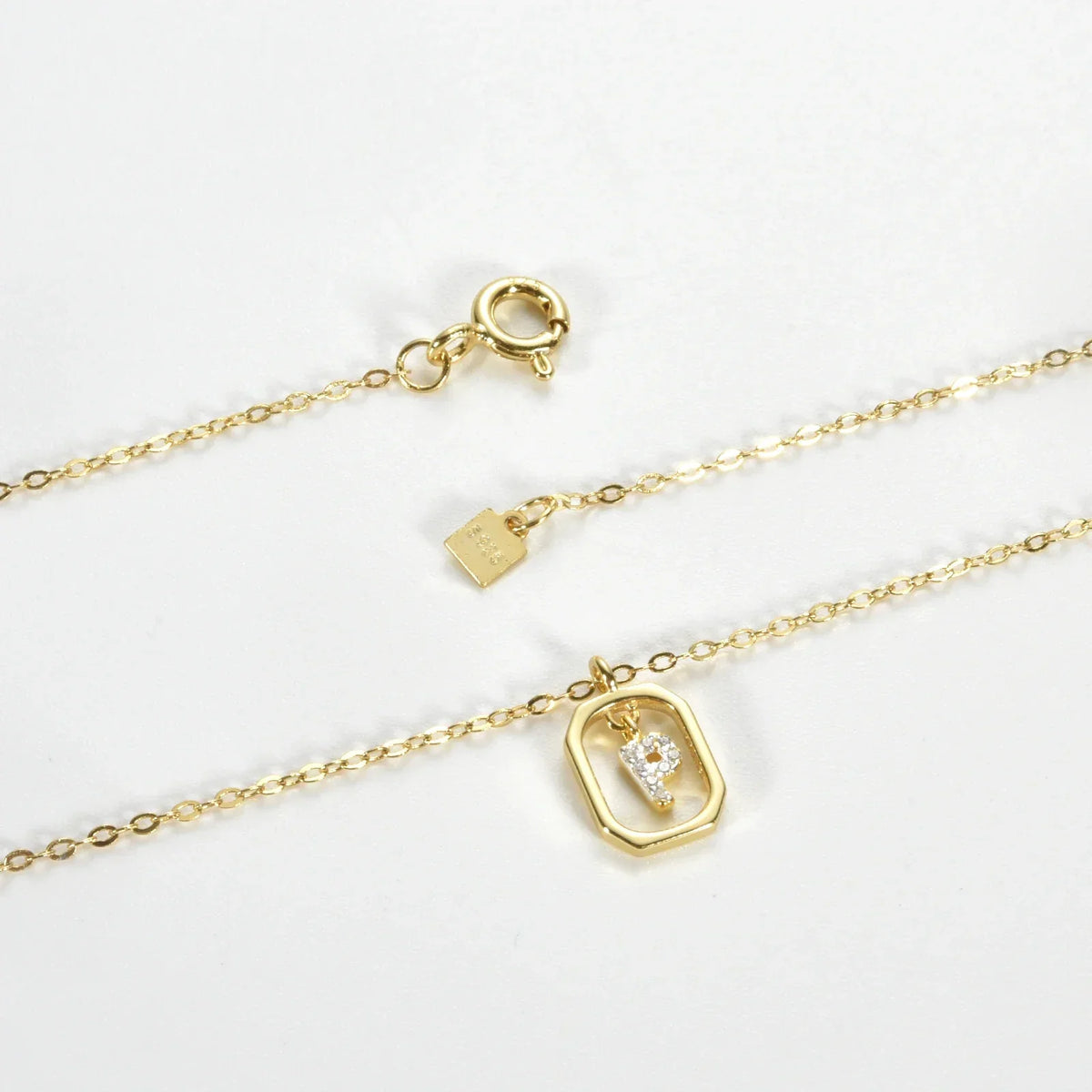 Personalized Initial Necklace in 925 Sterling Silver