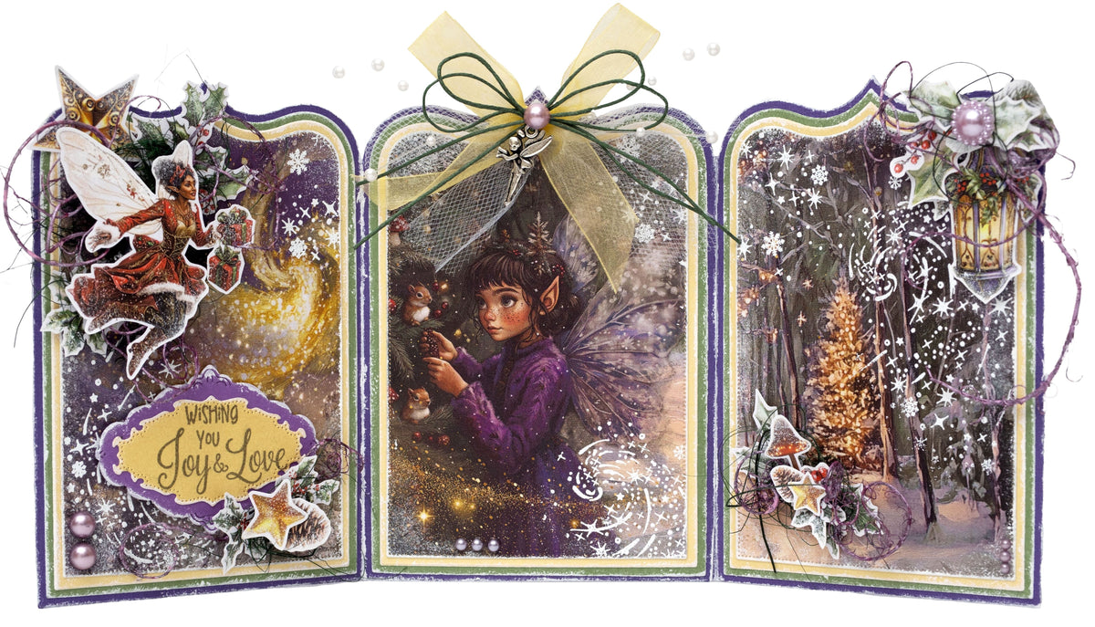 SL Die-Cut Paper Pad Fairy Christmas Essentials 20 Sheets