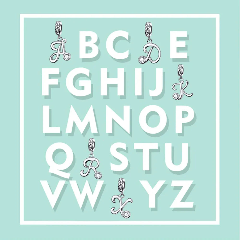 Classic 925 Sterling Silver Initial Necklace