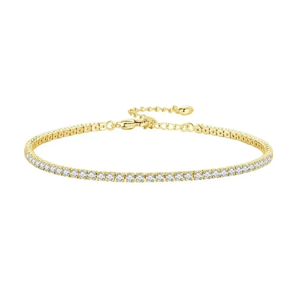 925 Sterling Silver CZ Tennis Bracelet