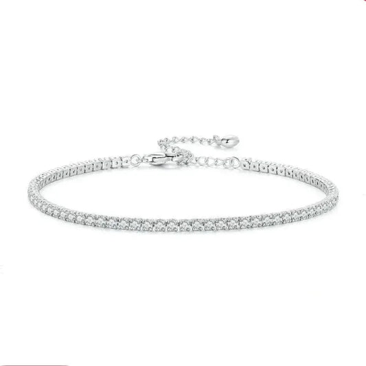 925 Sterling Silver CZ Tennis Bracelet