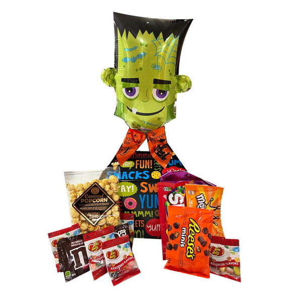 Halloween Treat Box with Balloon | Gift Basket