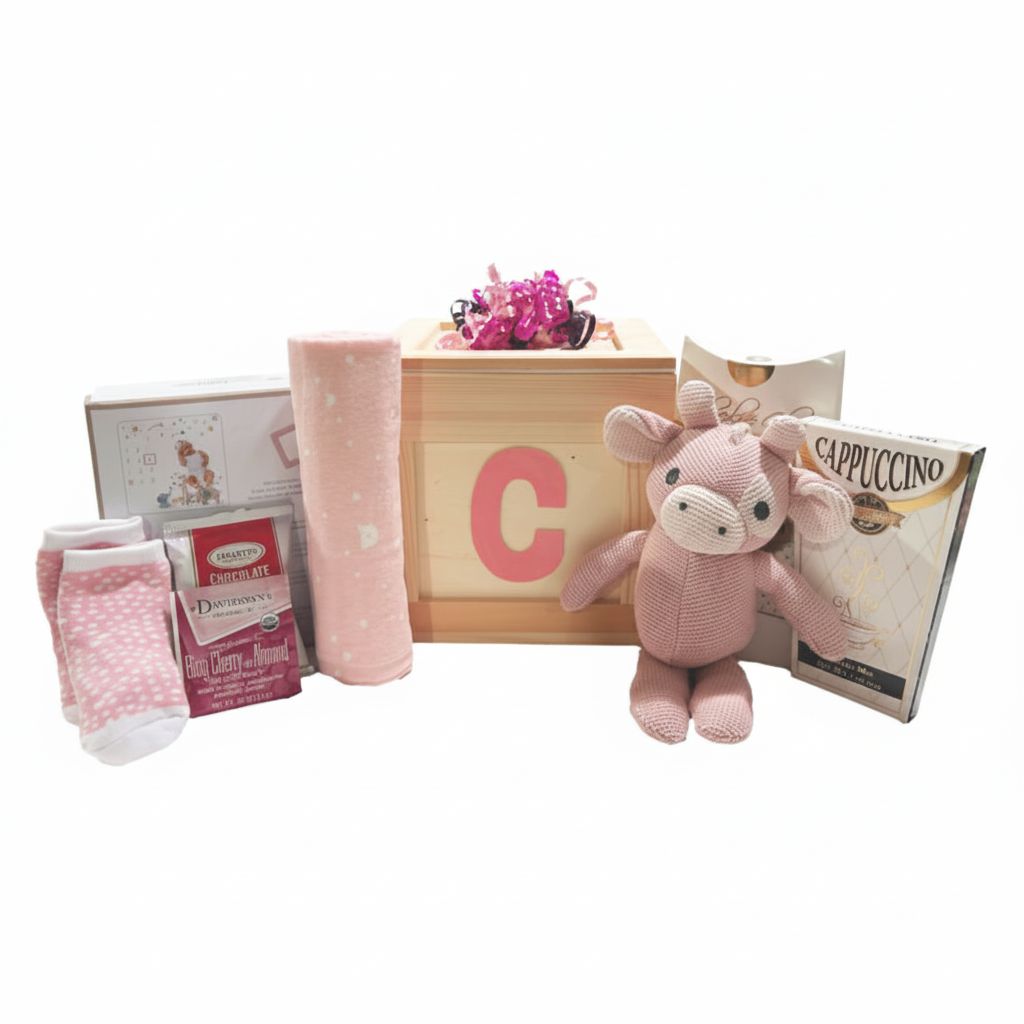 Baby Girl Things with Storage Box  | Gift Basket