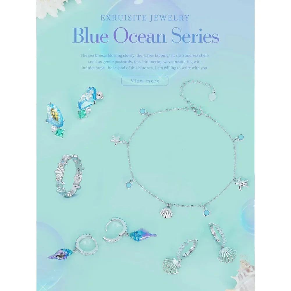 The Tropical Opal Sea Star & Shell Anklet