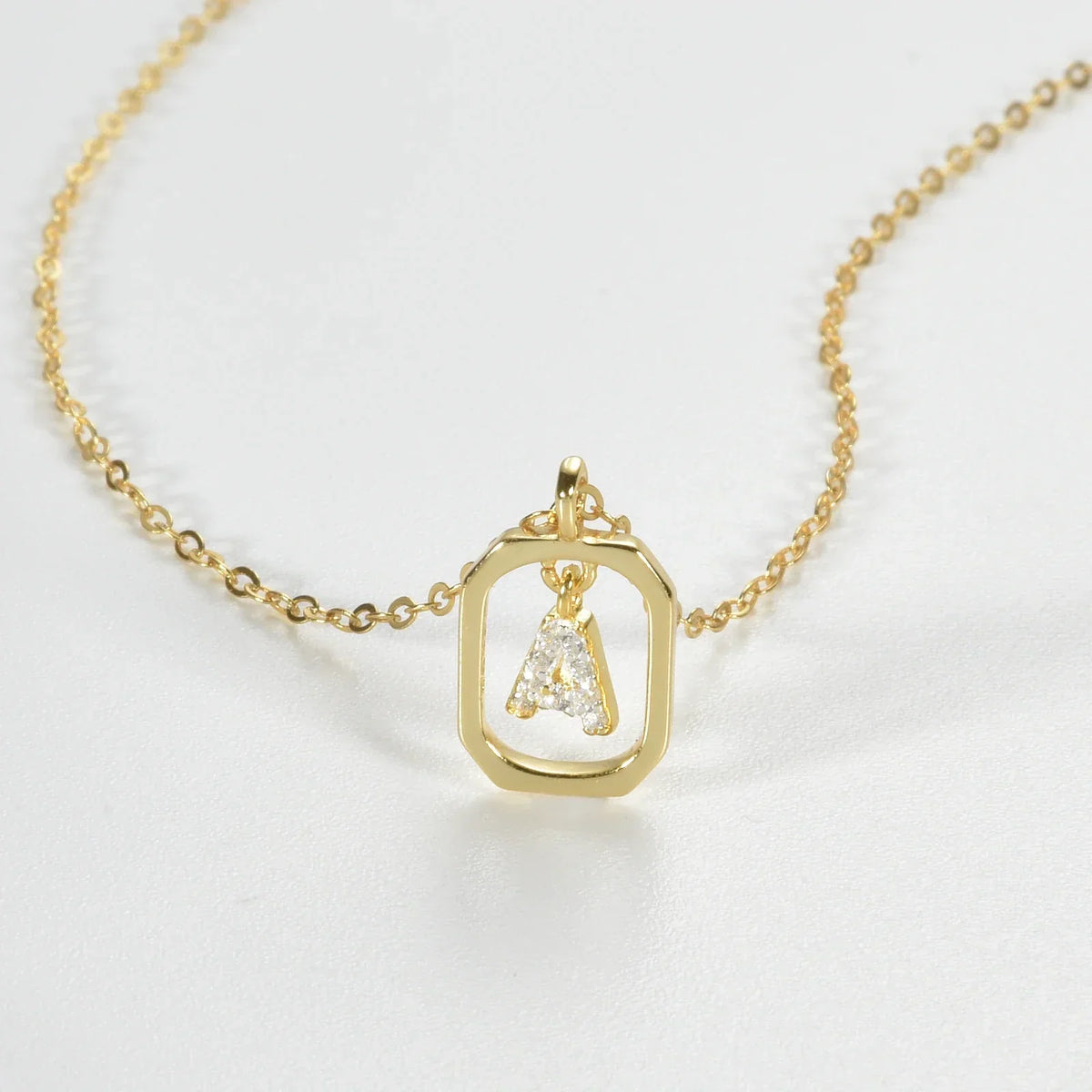 Personalized Initial Necklace in 925 Sterling Silver
