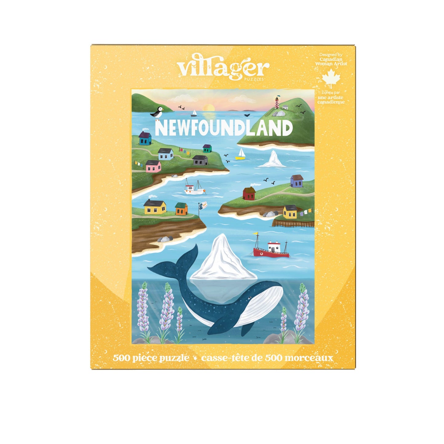 Newfoundland Sites | 500-Piece Puzzle for Adults | Designed in Canada by Denise Foley