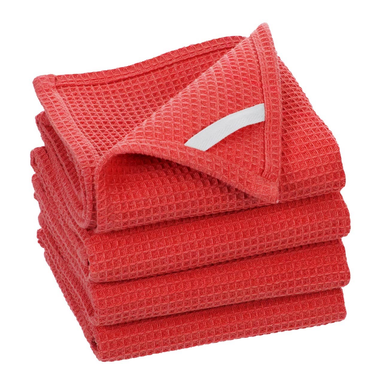 Fabstyles - Fabstyles Broadway Waffle Cotton Kitchen Towels Set of 4