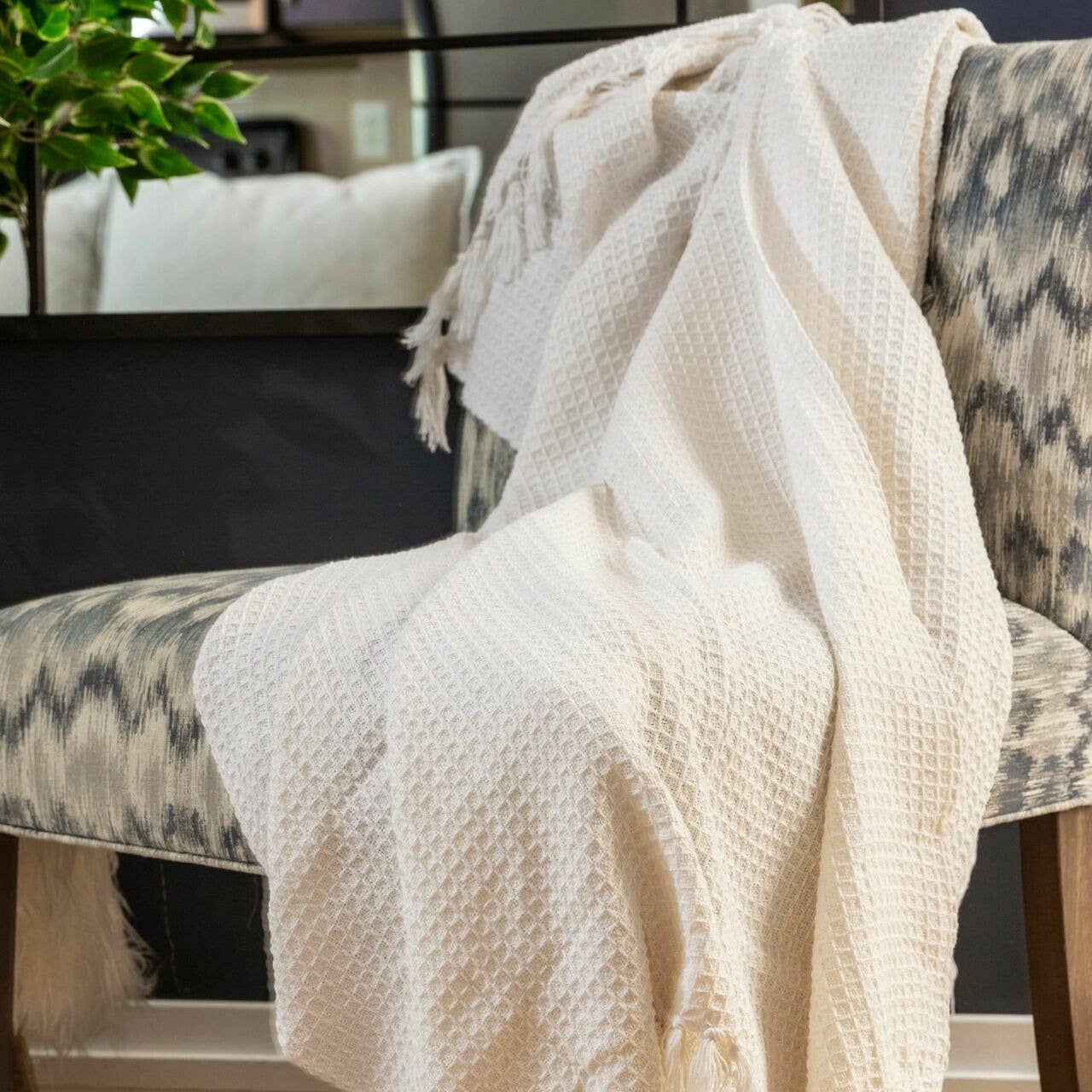 Fabstyles - Fabstyles Honeycomb High Quality Cotton Throw
