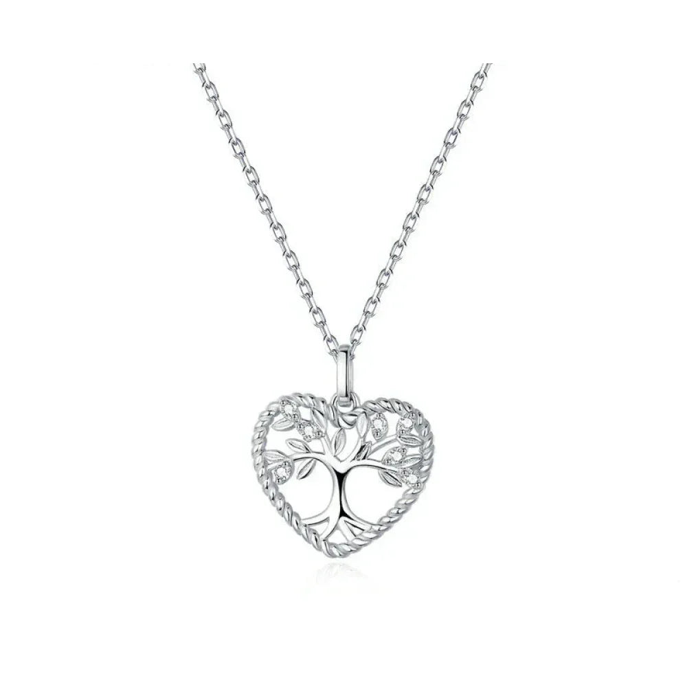 Heart of Nature Sterling Silver Tree of Life Pendant Necklace