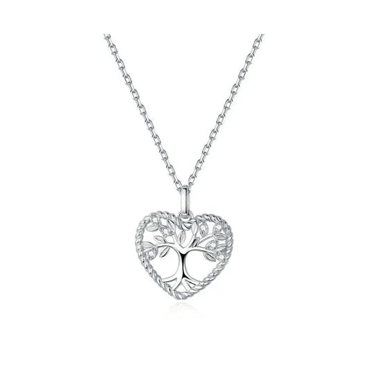 Heart of Nature Sterling Silver Tree of Life Pendant Necklace