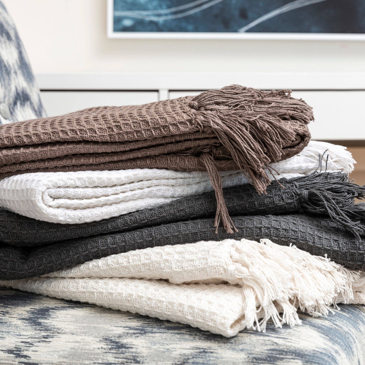 Fabstyles - Fabstyles Honeycomb High Quality Cotton Throw