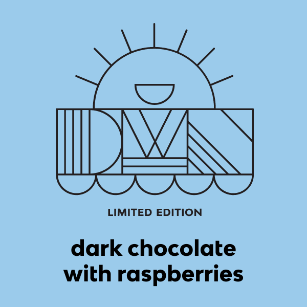 dark chocolate raspberry bar