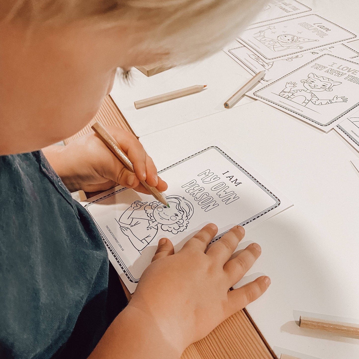 The Creative Sprout - Affirmation Colouring Pages for Kids – Mindfulness Activity