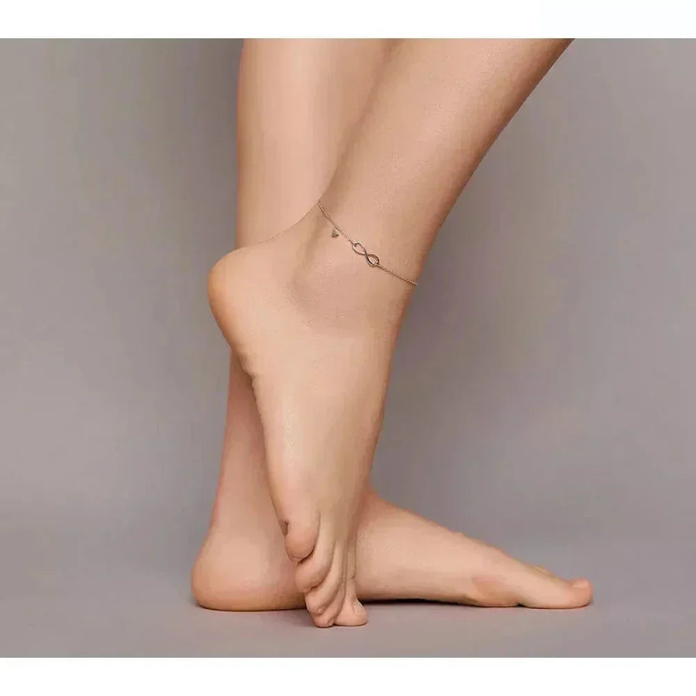 The Endless Summer 925 Sterling Silver Infinity Anklet