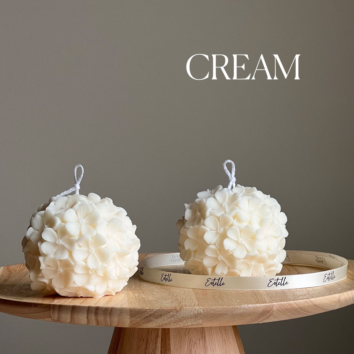 Handmade Hydrangea Soy Wax Candle | Floral Home Decor