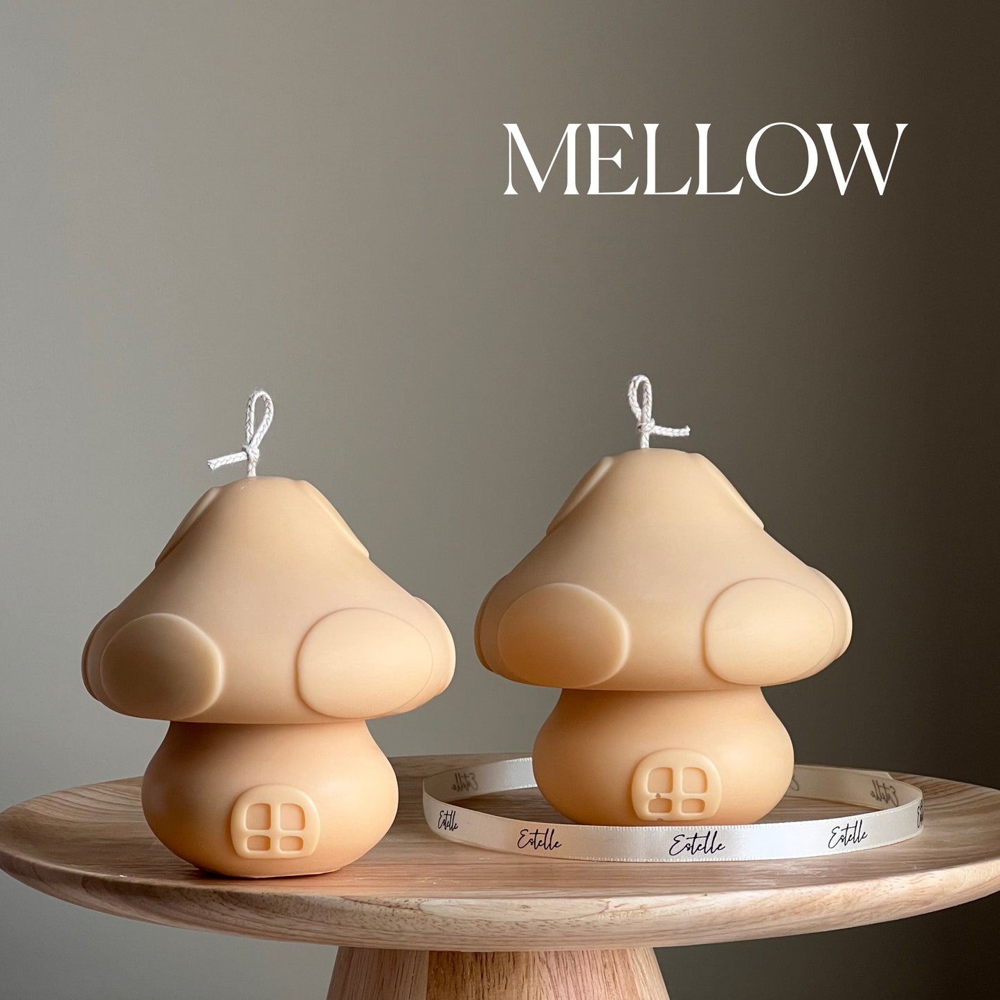 Handmade Mushroom House Candle | Sculptural Soy Pillar