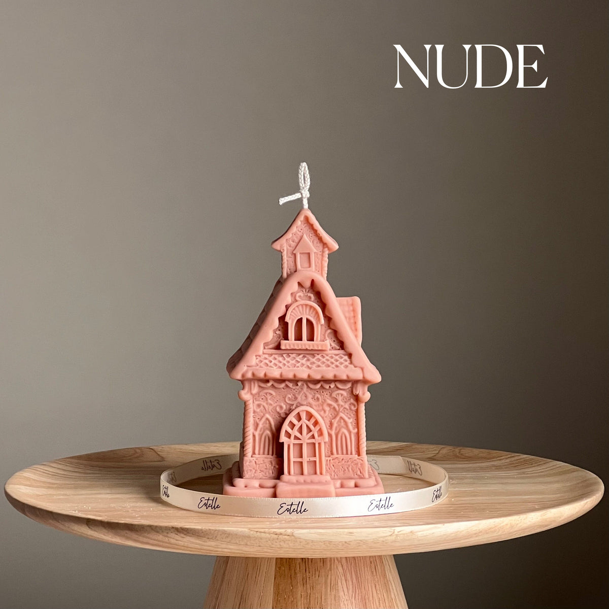 Large House Candle: Hand-Poured Soy Wax Sculptural Candle