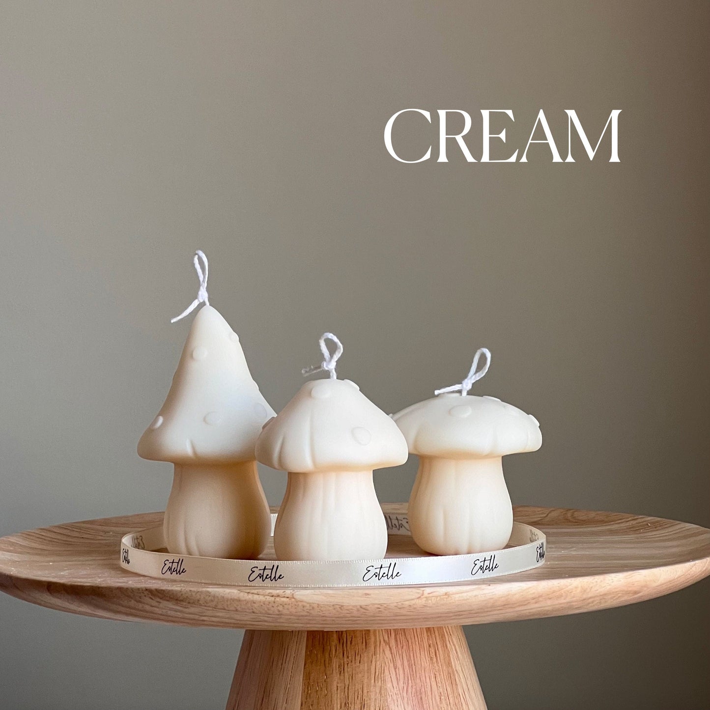 Mushroom Candle Set | Soy Wax Home Decor